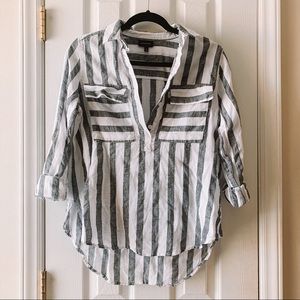 Who What Wear Half Button Up Blouse